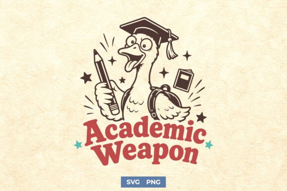Academic Weapon SVG: A Playful Graphic for Back to School Crafts