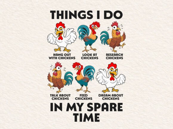 Funny Chicken Shirt Graphics for Crafts