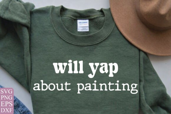Funny Painter Shirt Graphic for Crafts and Cricut Projects