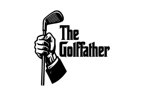 Funny the Golffather Golf Design – A Playful Graphic for Crafts and Content