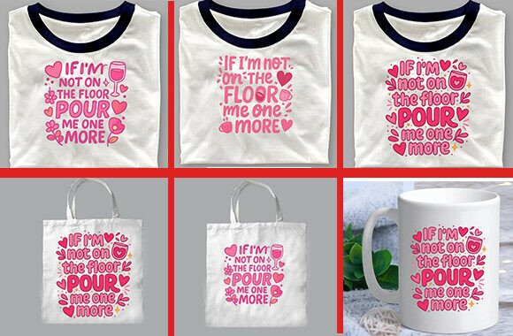 If I’m Not on the Floor SVG T-Shirt Bundle for Crafts and Graphics