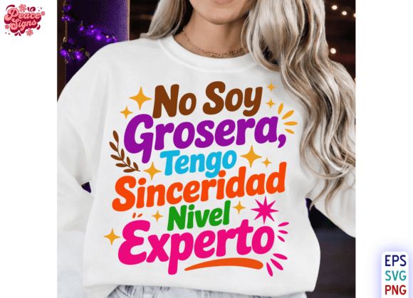 Spanish Sarcastic PNG for Local Business Branding and Crafts