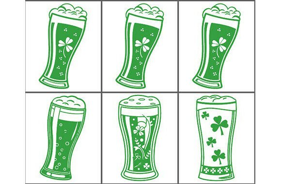 St Patrick’s Day Beer Glass SVG Bundle for Graphics and Crafts