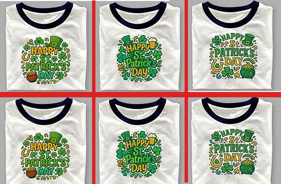 St Patrick’s Day SVG T-Shirt Bundle for Crafts and Graphics