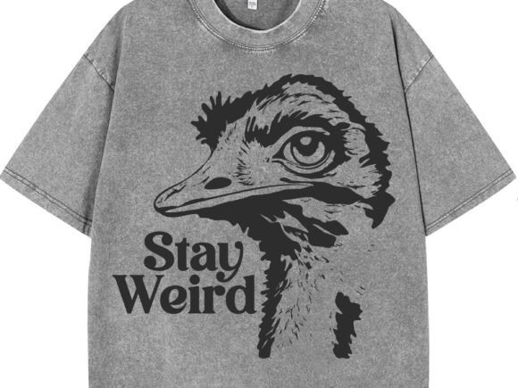 Stay Weird Ostrich T-Shirt Design Review